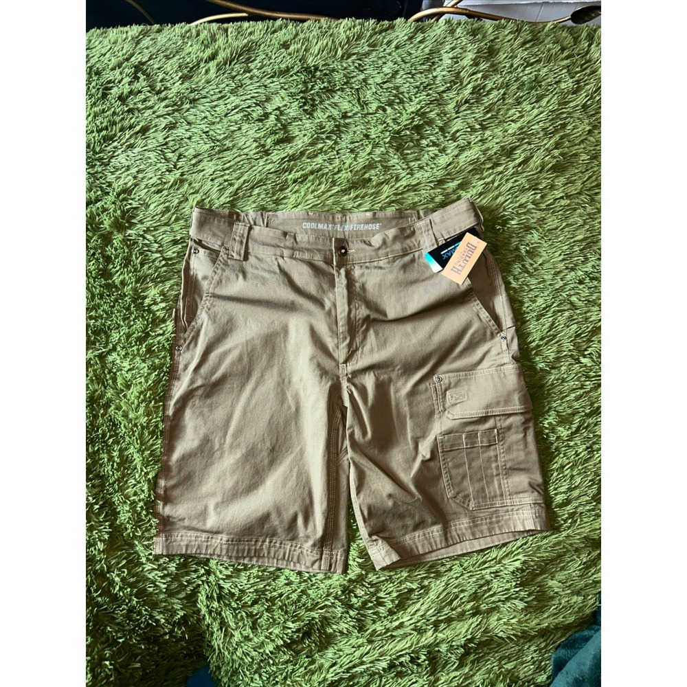 Duluth Trading Co CoolMax Flex Fire Hose Cargo Shorts Khaki 40 46229  NEW NWT